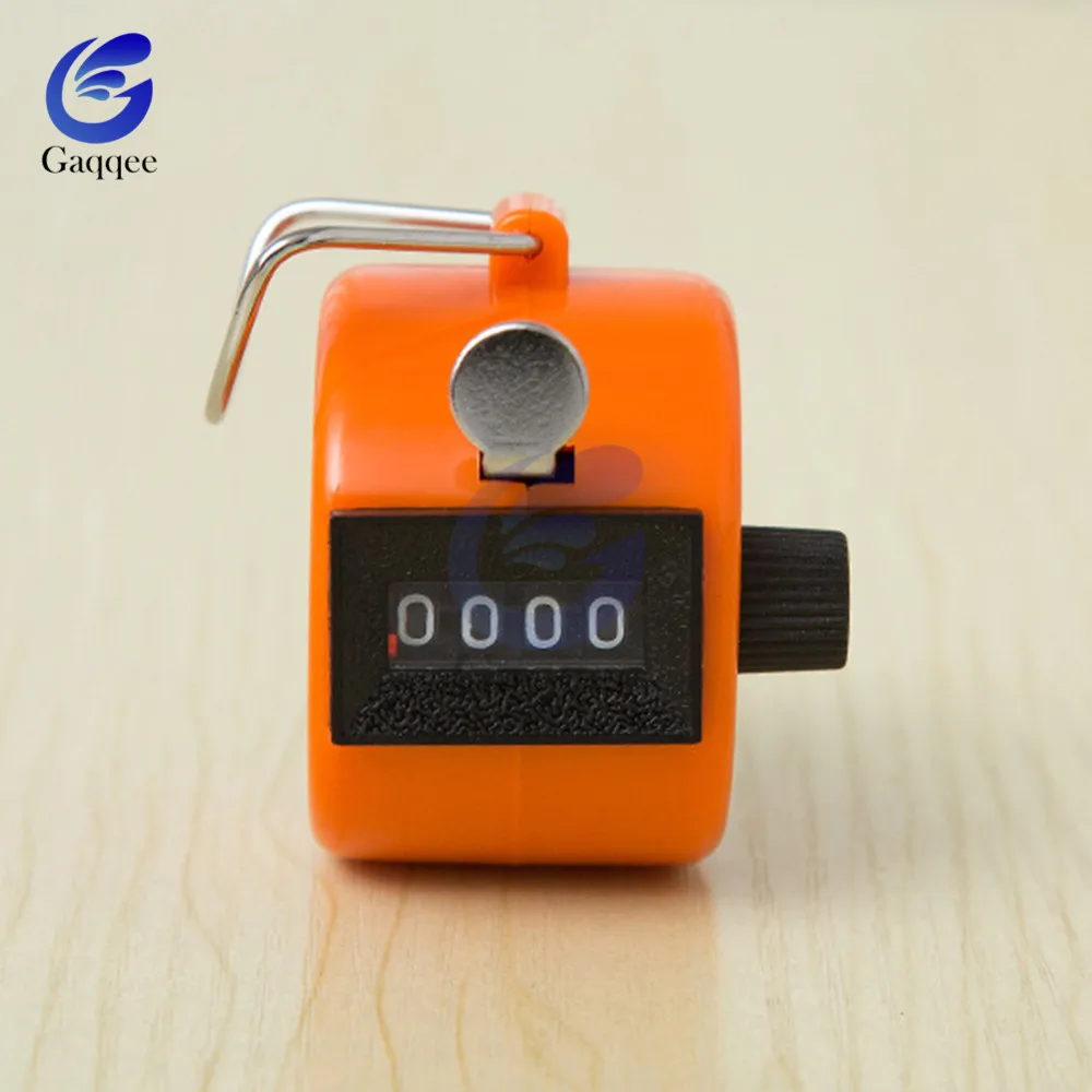 4 Digit Number Counters Plastic Shell Hand Finger Display Manual Counting Tally Clicker Timer Golf Counter