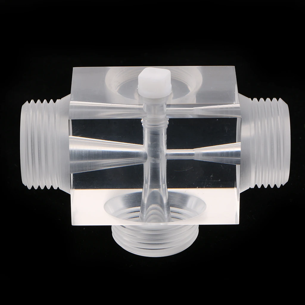 s Jet Aerator Of Venturi Valve For Water Treatment Industry Device 60x43x43mm,Transparent Color