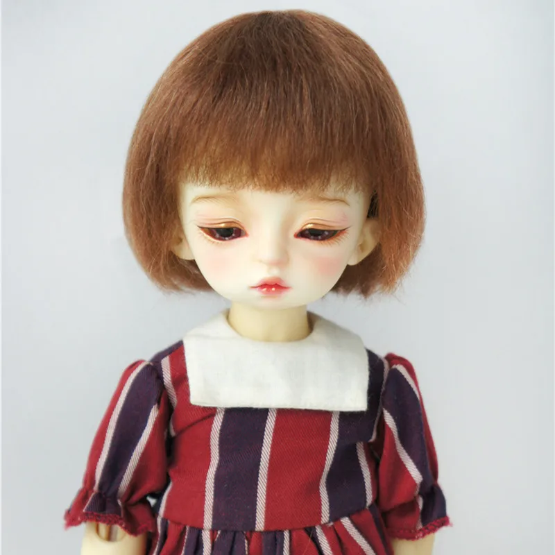 JD483  6-7inch 16-18cm  Short BObo cut  mohair Doll wigs  1/6 YOSD BJD accessories