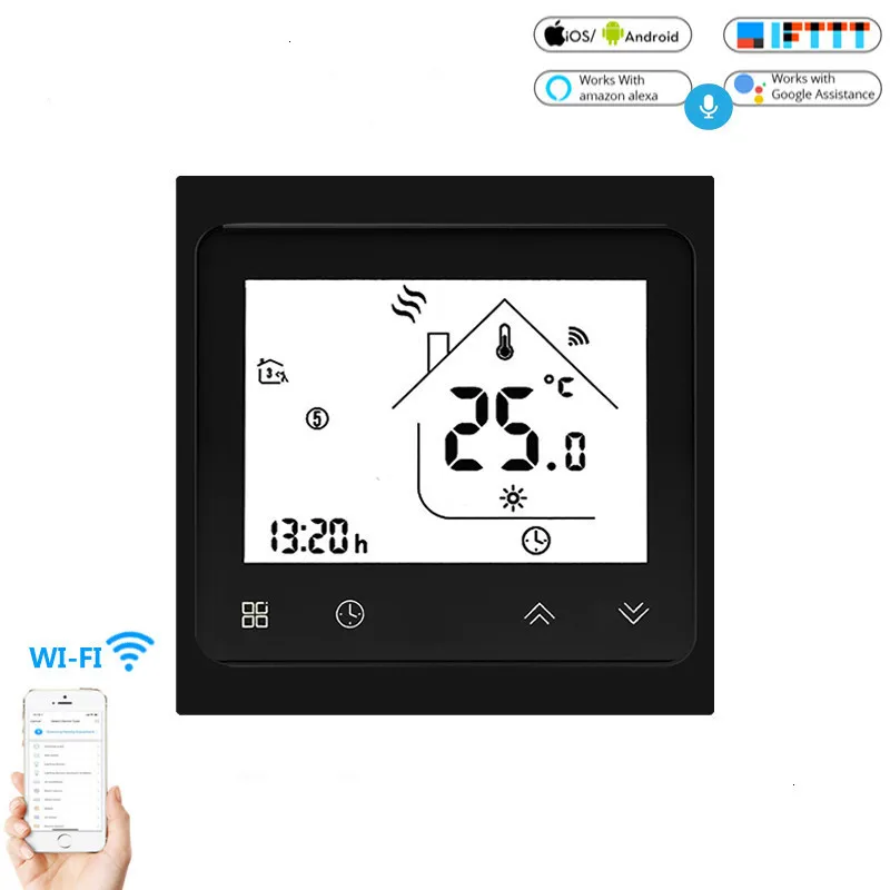 Inteligentny termostat WiFi regulator temperatury inteligentne życie APP pilot zdalnego sterowania do elektrycznego ogrzewania współpracuje z Alexa