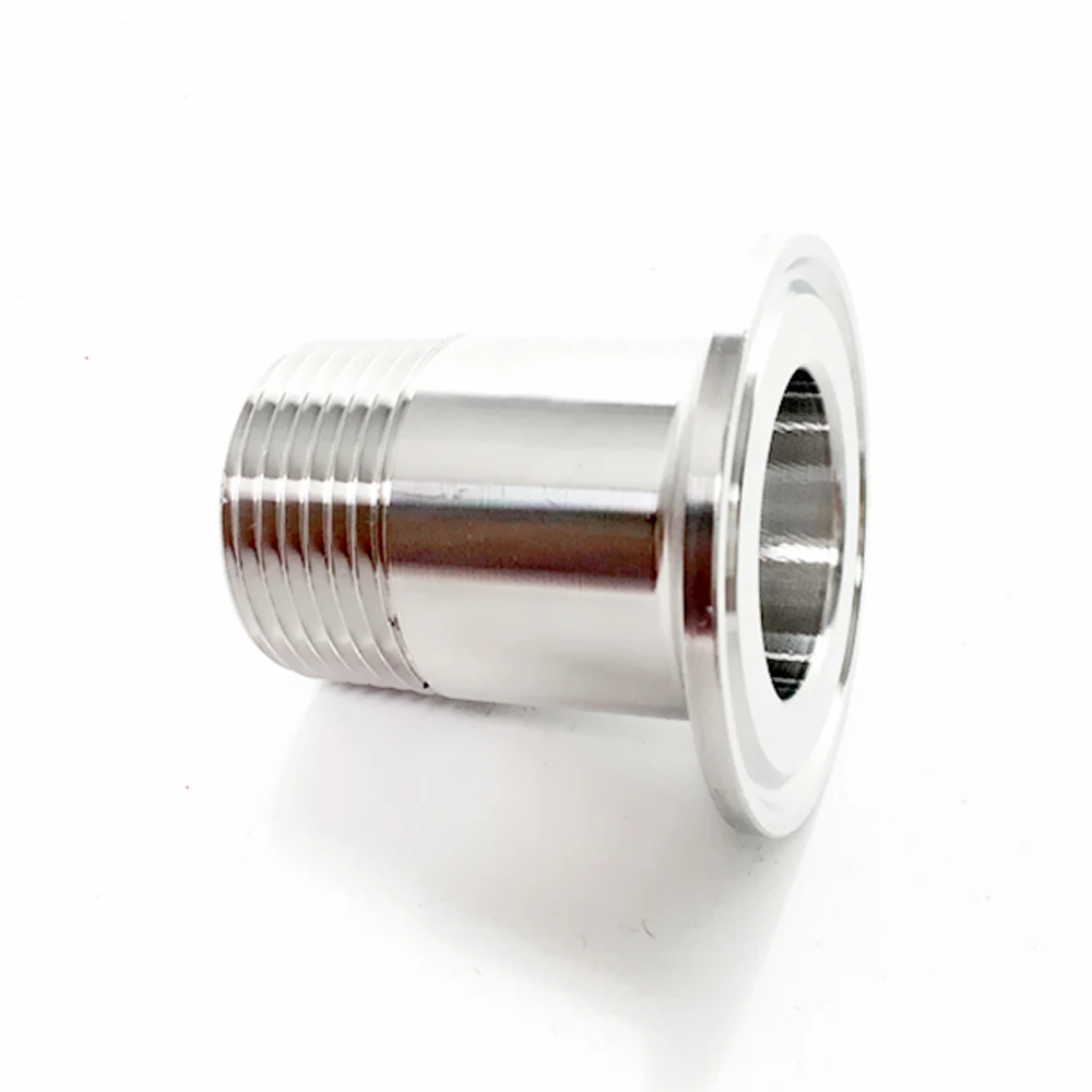 

1/2" BSPT Male x 1" Tri Clamp SUS 304 Stainless Steel Sanitary Coupler Fitting Homebrew Beer