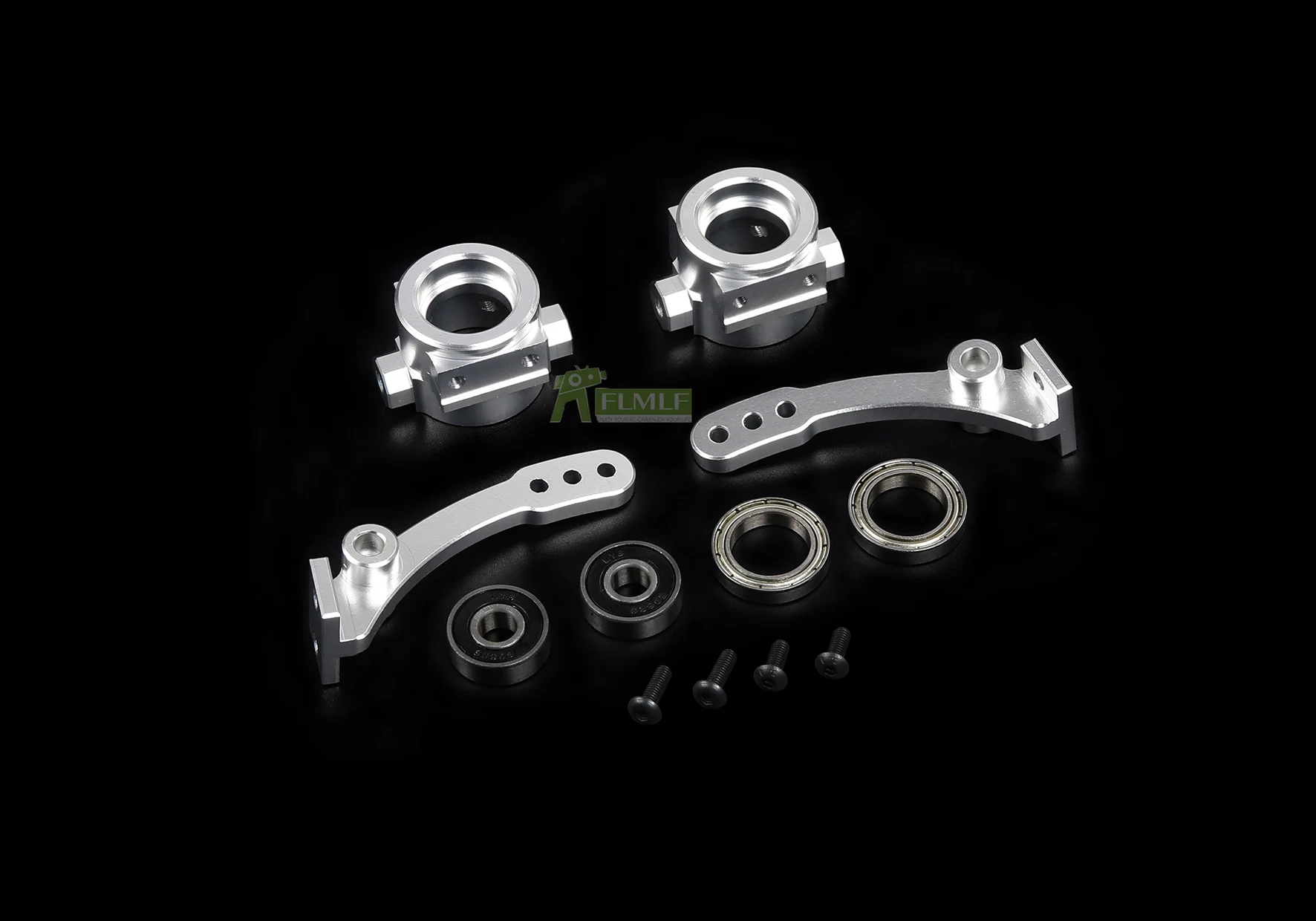 Alloy CNC Front and Rear Wheel Bearing Base Set Fit for 1/6 HPI FG Monster Hummer Truck ROFUN ROVAN Big Monster RC CAR Toy PARTS