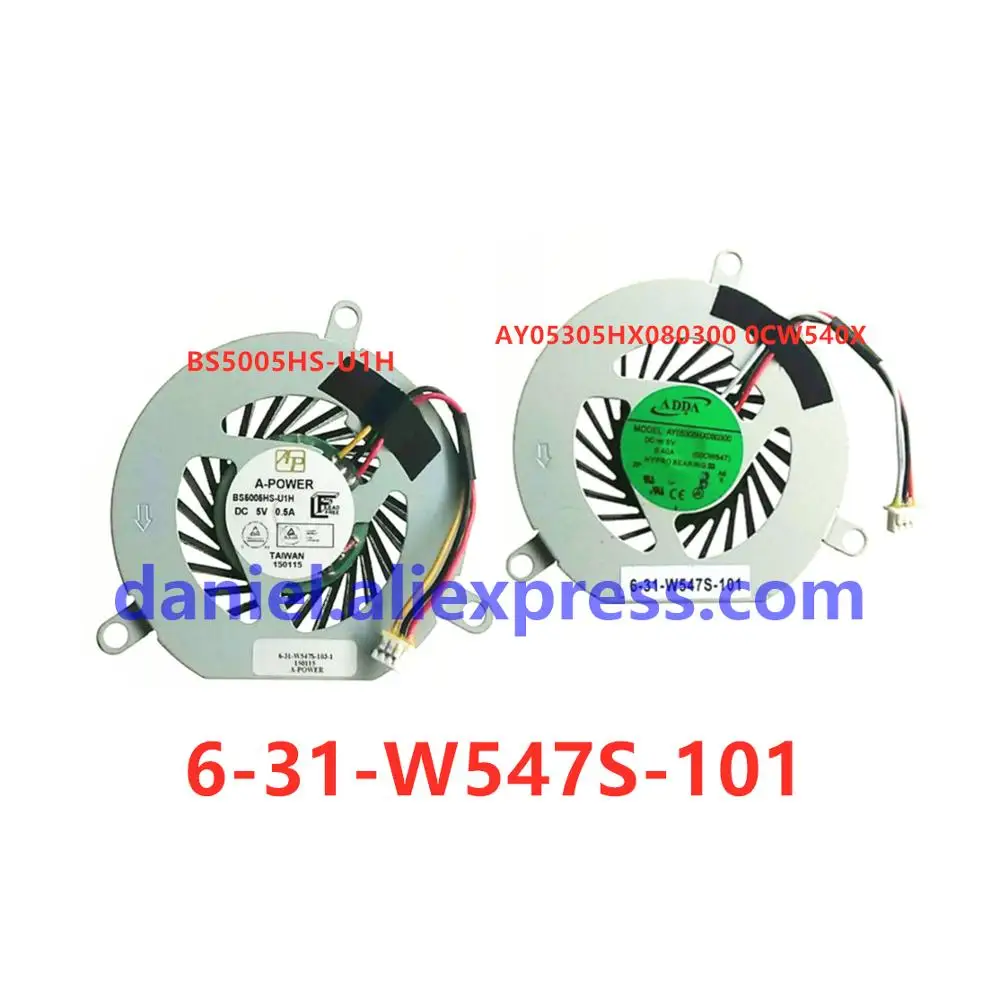 

Original BS5005HS-U1H AY05305HX080300 5V 0.5A 6-31-W547S-100 cooling fan