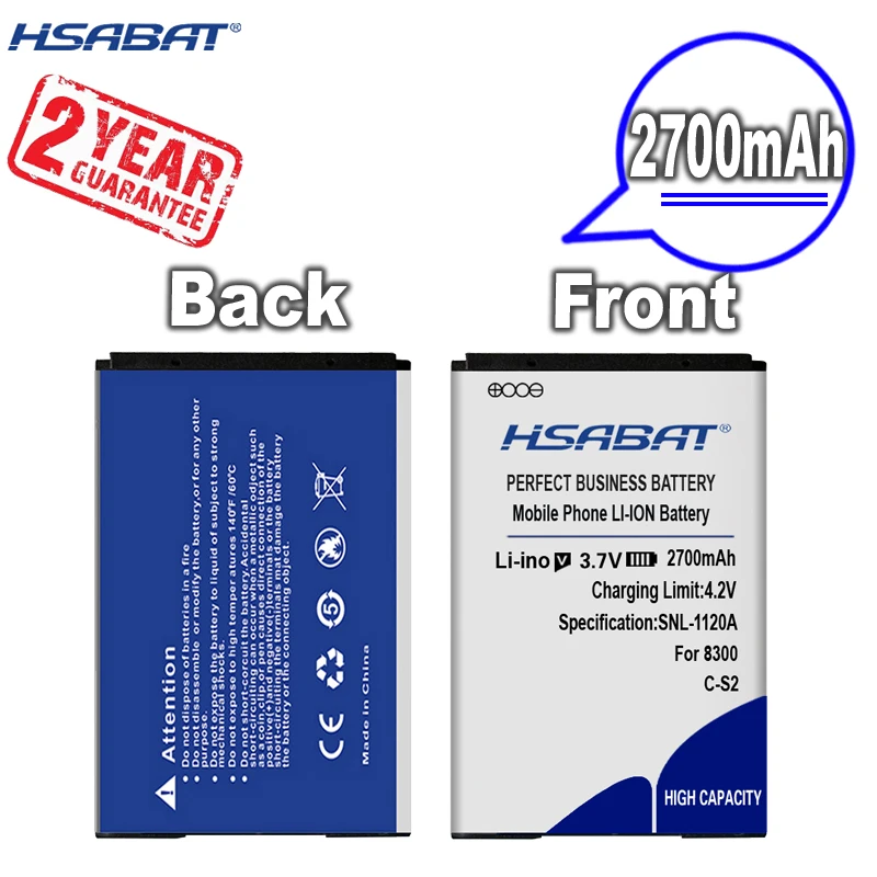 New Arrival [ HSABAT ] 2700mAh C-S2 Replacement Battery for Blackberry Curve 8300 8310 8320 8330 8520 8530 8700 8703e