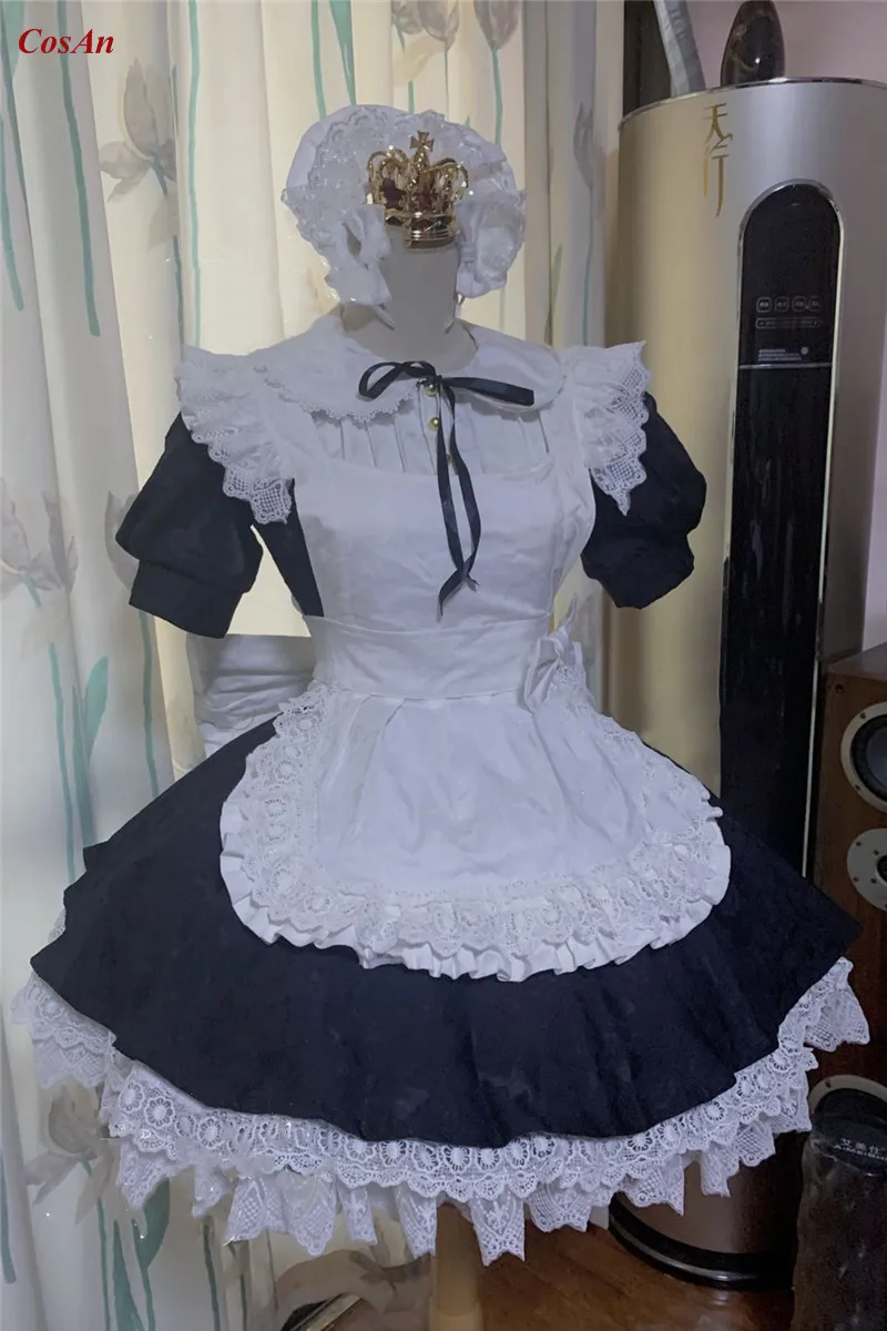 CosAn Game Azur Lane HMS Queen Elizabeth Cosplay Costume Maid Outfit Activity Party Role Play Clothing High Quality Custom-Make