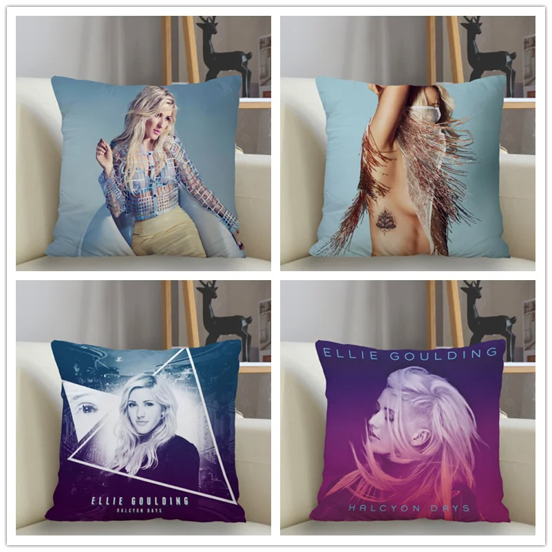 Musife Ellie Goulding Pillowcase Custom Square Pillow Cover Case Zipper Pillowcase 35*35,40*40,45*45cm Drop Shipping