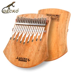 C tone GECKO K17NOTE Kalimba 17 Keys SOLID Camphorwood Kalimba,with Instruction and Tune Hammer, Portable Thumb Piano Mbira