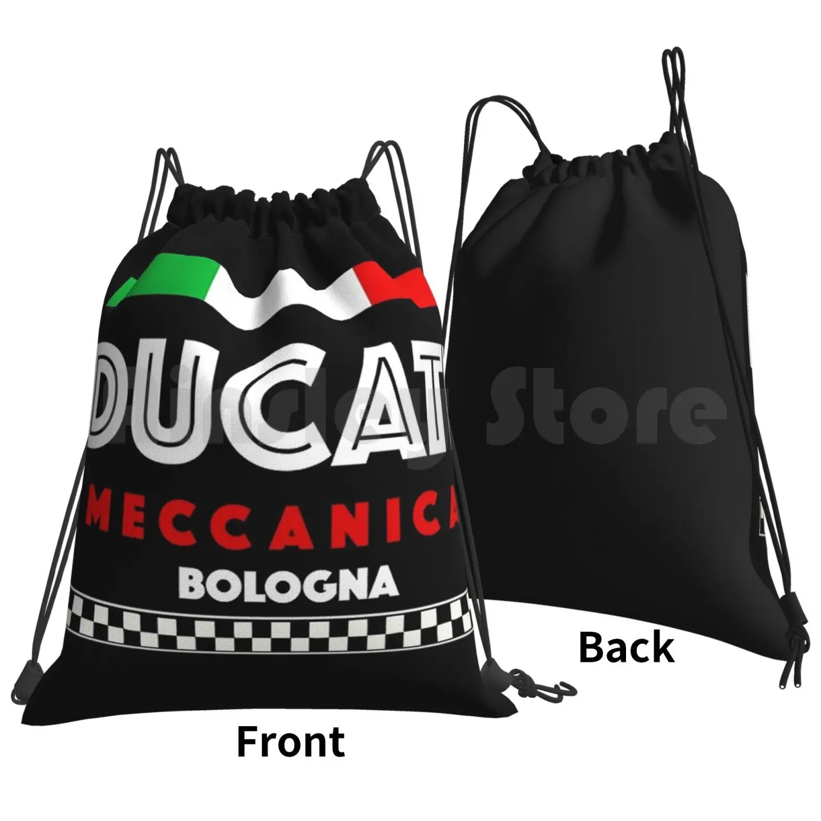 Meccanica Backpack Drawstring Bags Gym Bag Waterproof All Christma S Funny New Case Coffe Original Fall Cartoon Retro