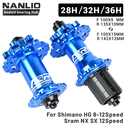 Imagen 2 del producto ARC MT006 bujes de bicicleta MTB Hub 32 28 36 agujeros bicicleta NBK cubo de rodamiento cubo de aleación de aluminio buje de bicicleta de montaña buje de rueda de bicicleta 8-12V