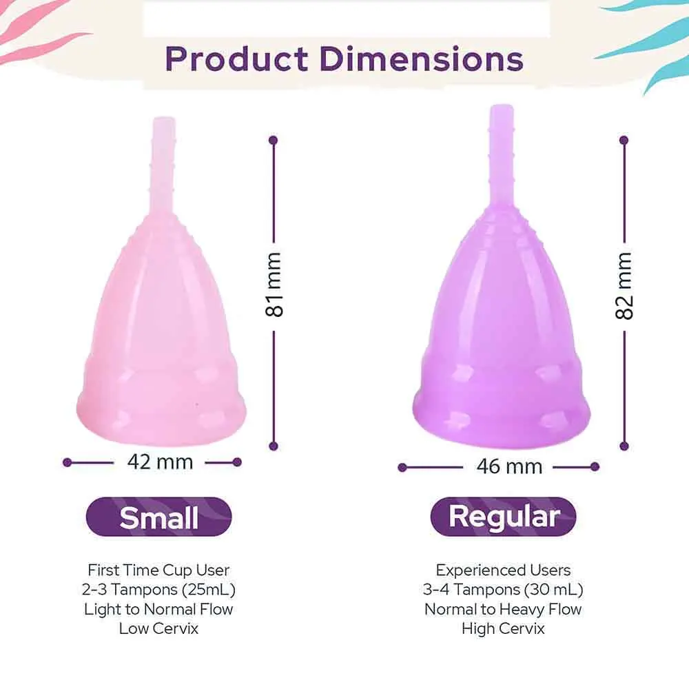 iCare Menstrual Medical Silicon Cup Reusable Lady Period Cup For Feminine Hygiene Mental Collector Hypoallergenic Certified