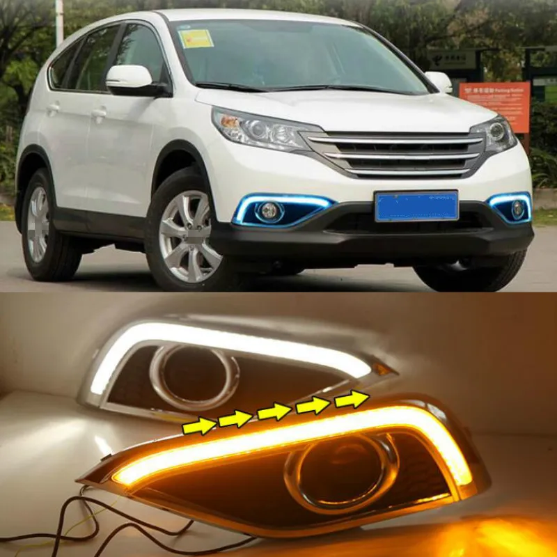 

1Pair DRL Led Daytime Running Light Bumper signal light Fog Lamp for Honda Cr-V Crv 2012-2014