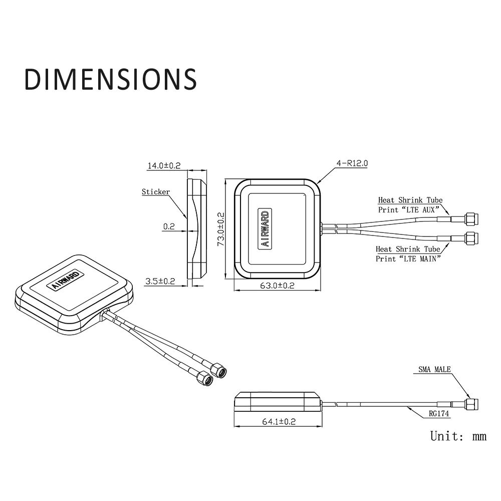 جهاز توجيه لاسلكي Mimo Omni مزدوج النطاق ، هوائي هوائي هوائي ذكر SMA ، هواوي ، سييرا ، شبكة ، ZTE ، Novatel D-Link ، 4G LTE
