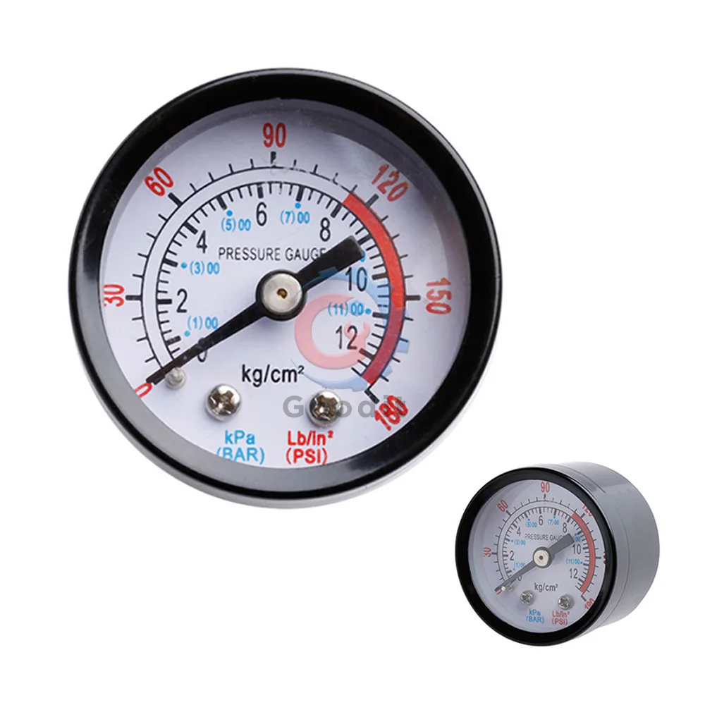 Mini Vacuum Manometer Dial Dual Scale Dial Gauge 1/4\