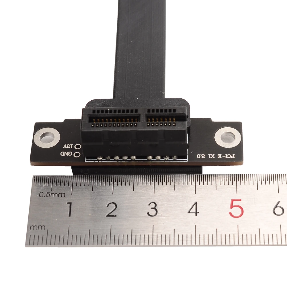 Dual 90Degree PCI-e Express 1X Riser Extender Extension Card with 20CM High Speed Flex Cable