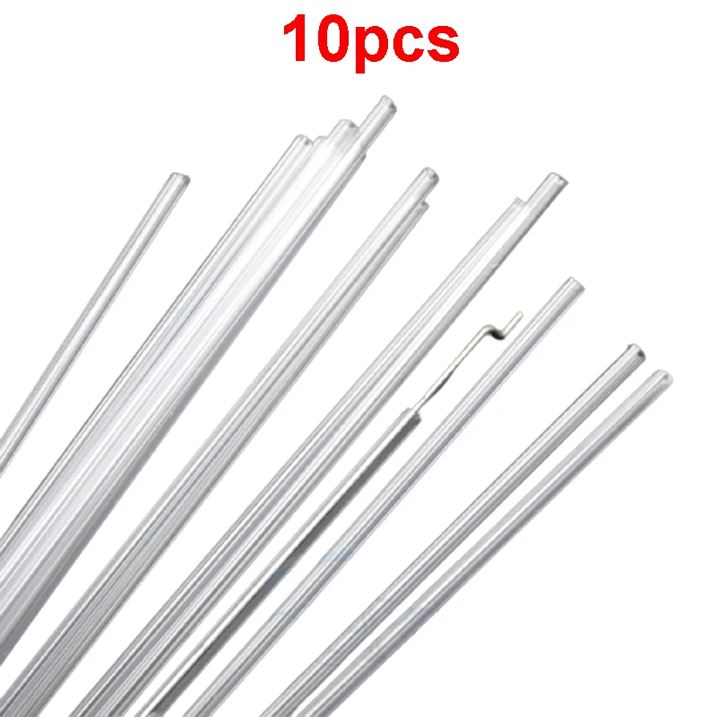 10PCS Outer Diameter 3mm Inner Dia 2mm PVC Steel Wire Casing Pipe Pull Rod Sleeving Antenna Reinforcement Tube for RC DIY Parts