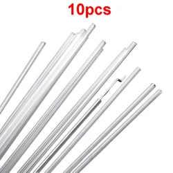 10PCS Outer Diameter 3mm Inner Dia 2mm PVC Steel Wire Casing Pipe Pull Rod Sleeving Antenna Reinforcement Tube for RC DIY Parts