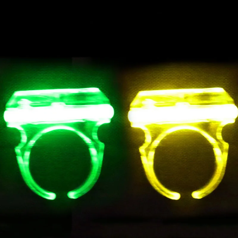 50pcs Fun Glow Stick Finger Ring  Rings Bar Disco Night  LED Party Toy Gift   Cosplay Birthday    navidad Wedding Festival