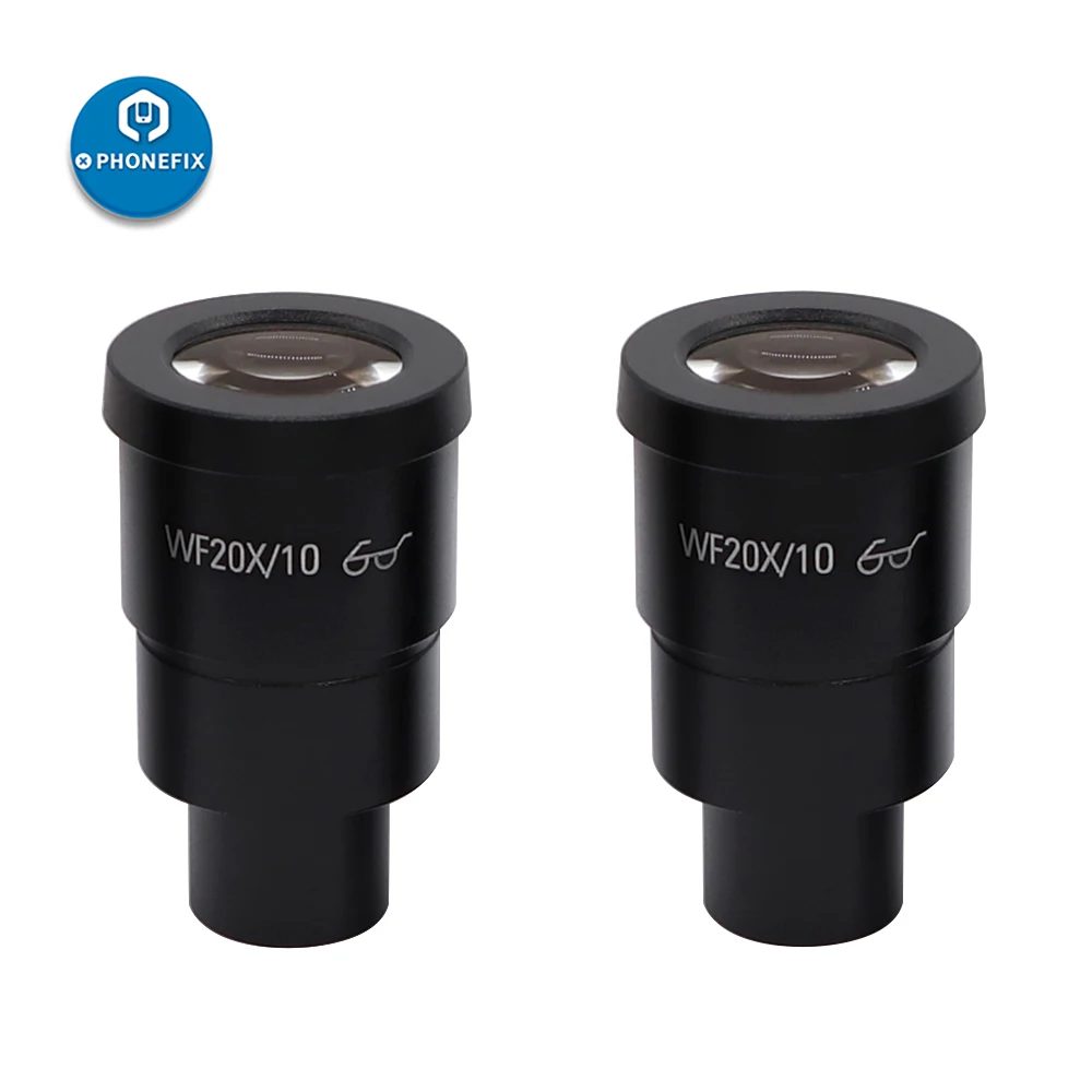 

WF10X WF20X Biological Microscope Eyepiece Mounting Size 30mm Field of View 22mm Ocular Lens For Trinocular Stereo Microscope