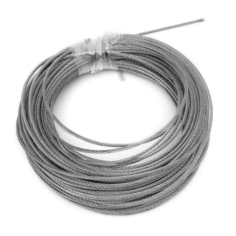 

100M Diameter 1MM 1.5MM 2MM Steel Flexible Wire Rope Soft Cable Stainless Steel Clothesline