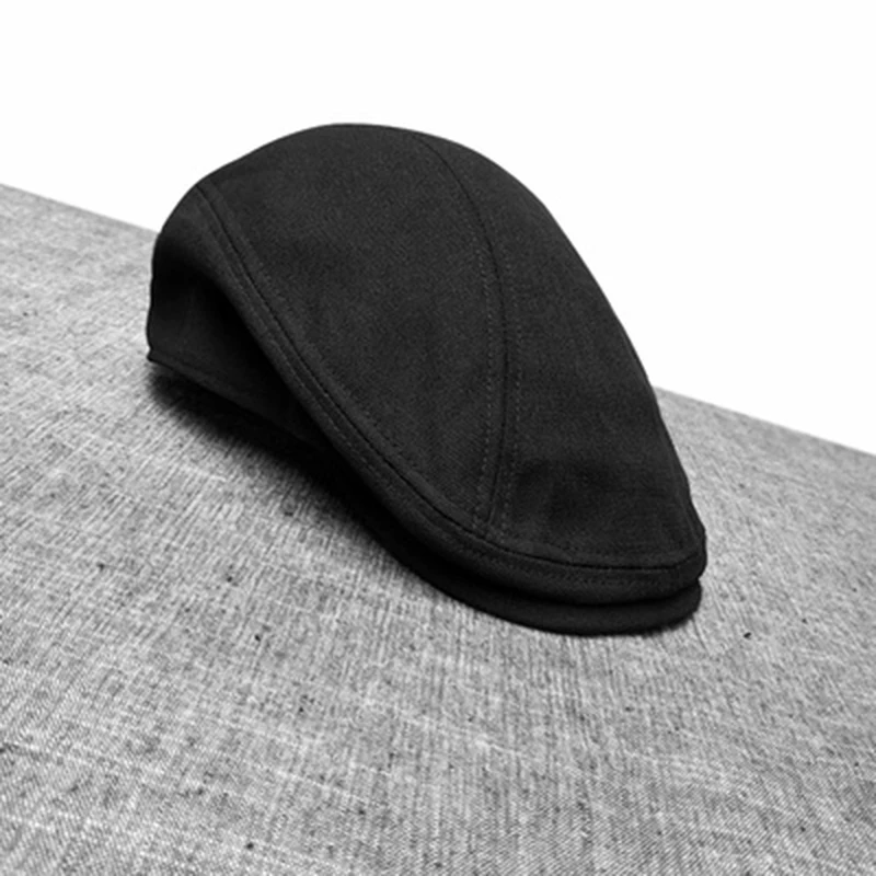 Vintage Flat Caps For Men Solid Cotton Beret Hat Women Casual Coffee Duckbill Ivy Cap Spring And Summer Breathable Hats BLM239