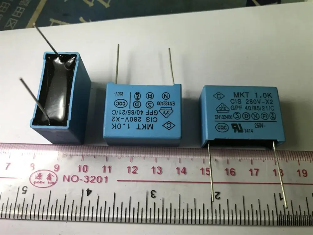 10pcs/lot 1uf 1.0K 280v-x2 GPF 40 / 85 / 21 / C Y-CAP; safety gauge capacitance foot distance 28mm genuine