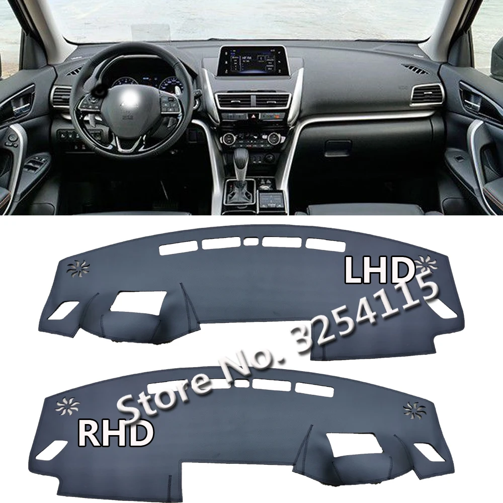 

PU Leather Dashmat Suede Dashboard Cover Pad Dash Mat Carpet Car Styling For Mitsubishi Eclipse Cross 2017- 2024 2019 2021 2022
