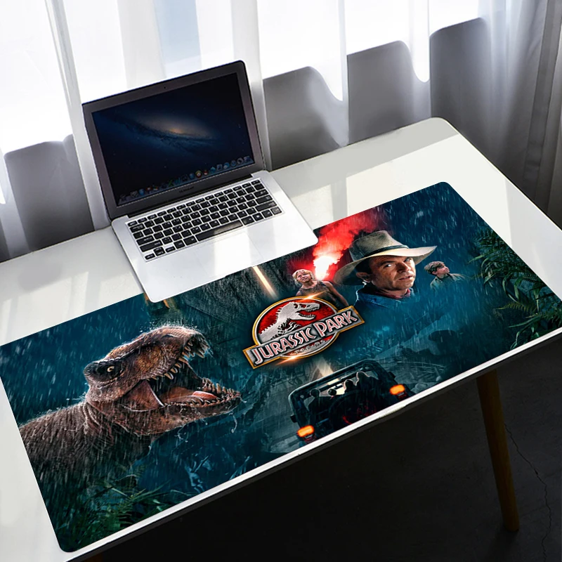 900X400 Xxl Gamers Computer Keyboard Mouse Pad Speed Pc Gamer Girl Mosue Mats Jurassic Park Large Gaming Accessories Table Pads