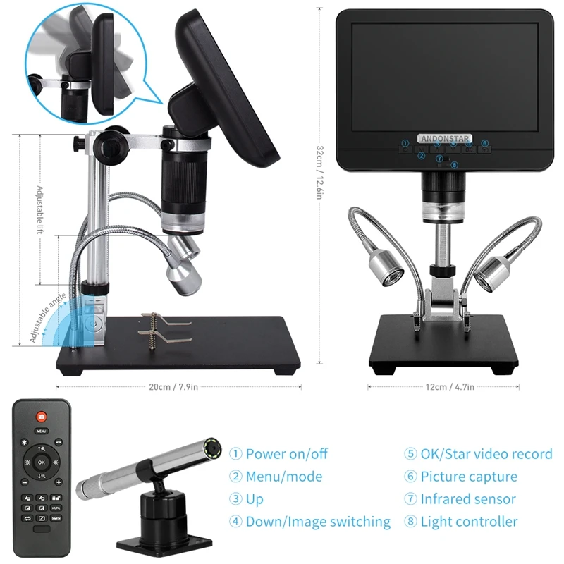 Andonstar Dual Lens Digital Microscope Endoscope 7\