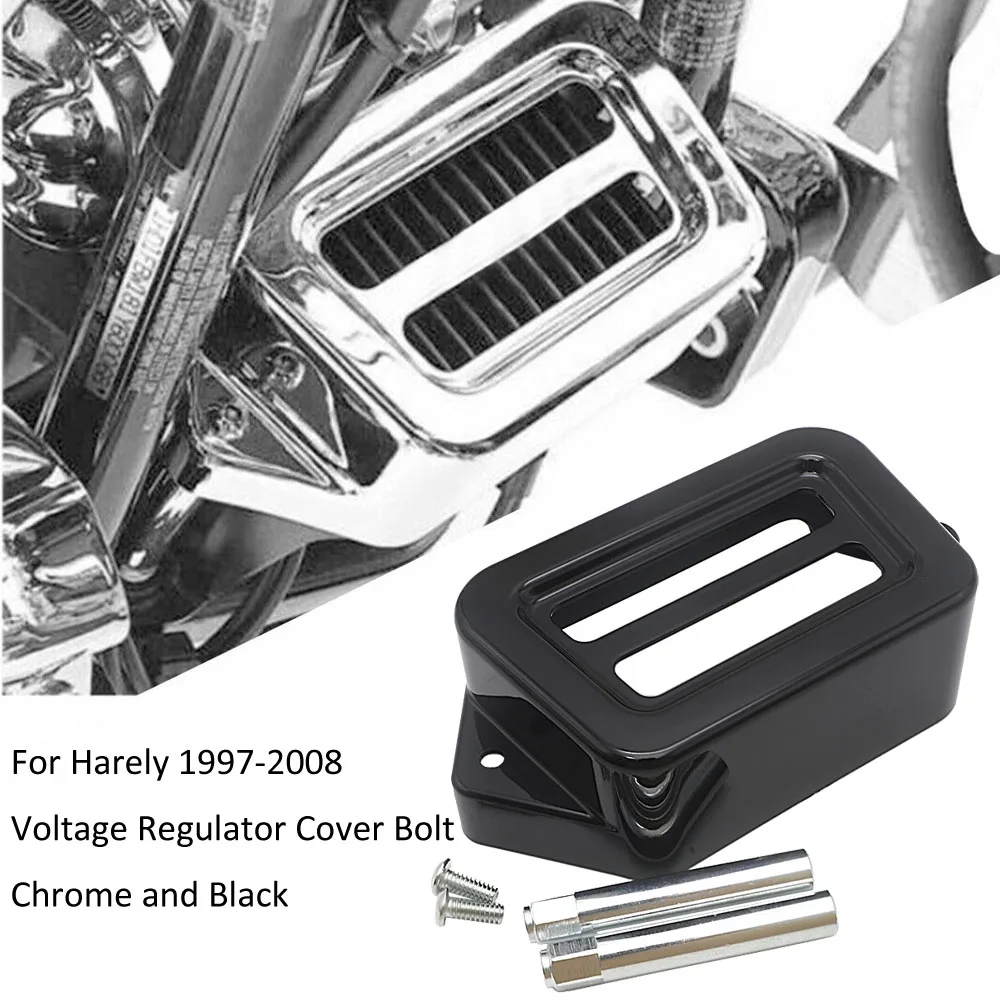 

Motorcycle Chrome Voltage Regulator Cover Bolt For Harely Touring Road Electra Street Glide FLHT FLTR Road King Classic FLHRC