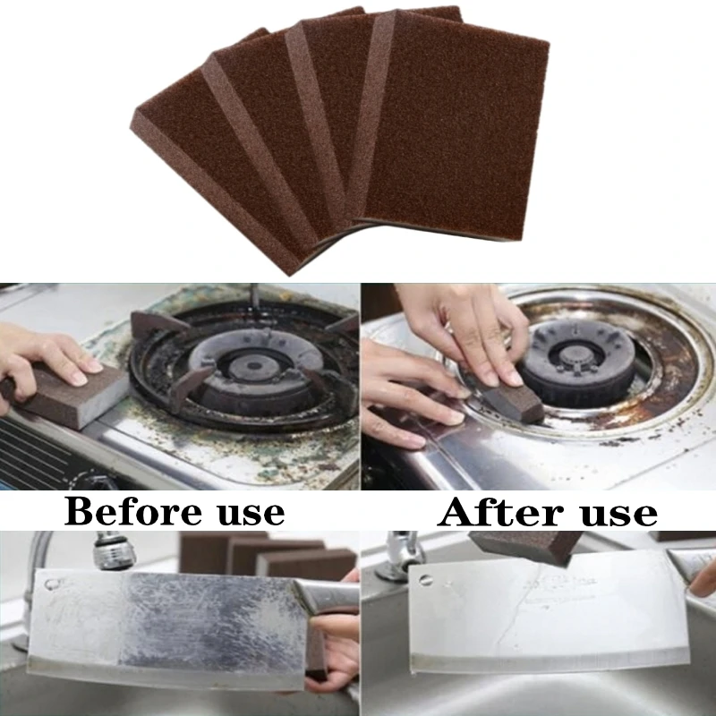 Magic Sponge Eraser Rust Remover Dish Pot Household Cleaning Brush Wash Emery Descaling Rub Kitchen AccessoriesTools Gadgets