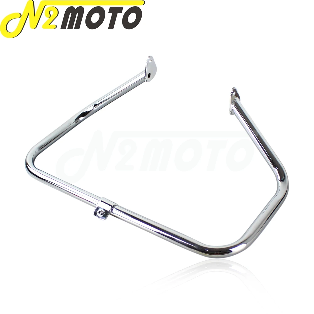 Chroom/Zwart Motorfiets Bumper Motor Guard Crash Bar Voor Harley Touring Road King Ultra Klassieke Elektrische Flhr Flht Flhx 1997-08