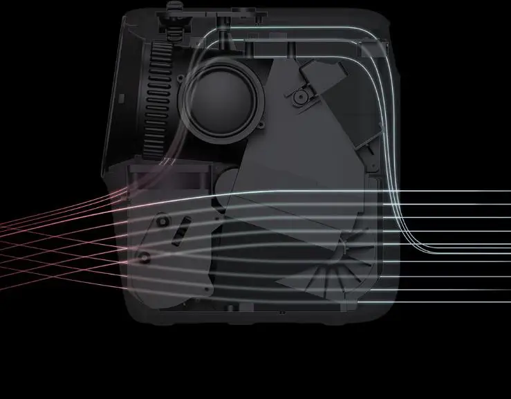 T2 Free projector home mobile portable dormitory bedroom smart home theater 1080P enclosed optical machine for youpin mijia