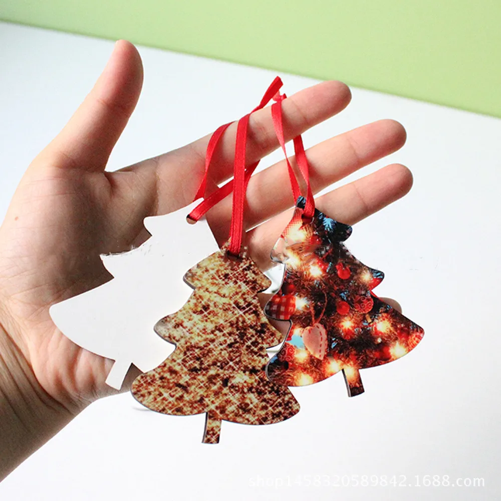 

30pcs/lots Blank Sublimation Christmas Decoration Pendant for Sublimation INk Transfer Printing Heat Press DIY Gifts Craft Print