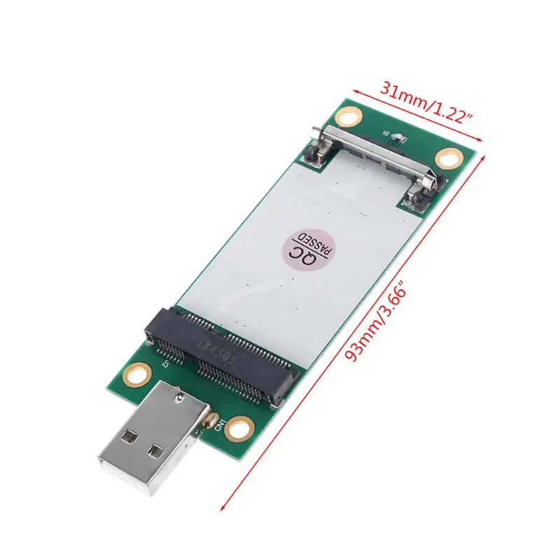 Mini PCI-e لاسلكي WWAN إلى بطاقة محول USB مع فتحة بطاقة لهواوي 203B