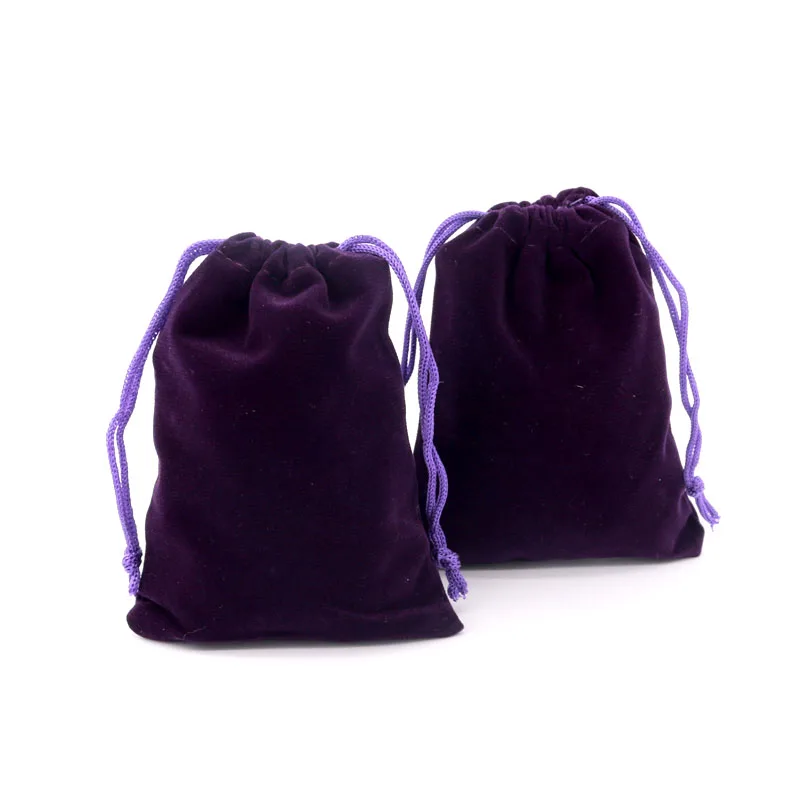 custom velvet drawstring pouch bag for gift ornament toiletry necklace bracelet phone wilget ring packing and storage