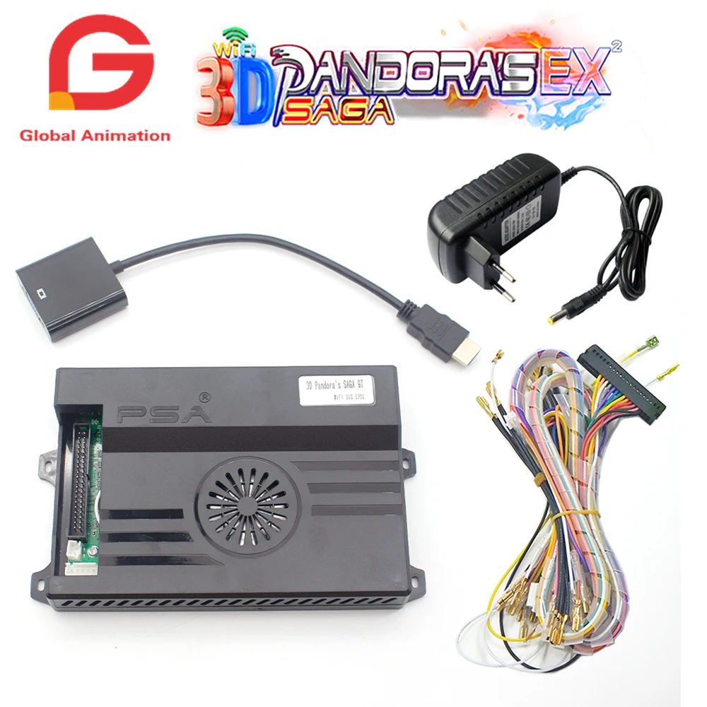 

Arcade Pandora Saga Box 3D Saga GT 5200 in 1 Game Board Wifi Download More Arcade Games support Save high score record