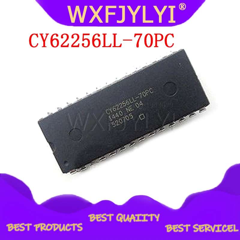 1PCS  CY62256LL-70PC CY62256NLL-70PXC CY62256LL CY62256 256K (32K x 8) Static RAM DIP28