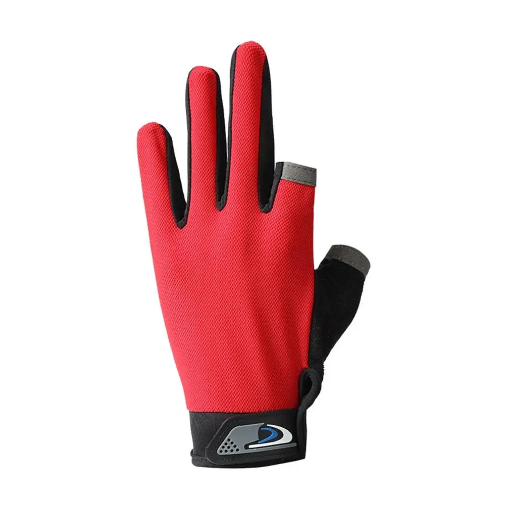 Outdoor Fishing Gloves Two Finger Luya Breathable Sunscreen Non-slip Touch Screen Sports Bicycle