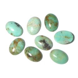 2pcs Stone Antique Jade 18x25mm Oval Flatback Cabochon Loose Bead Spacers For DIY Jewelry Making Earrings&Pendant Accessories