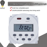 CN101A Timer Switch AC/DC 12V 24V 110V 120V 220V 230V 240V Digital LCD Power Week Mini Programmable Time Switch Relay 8A to 16A