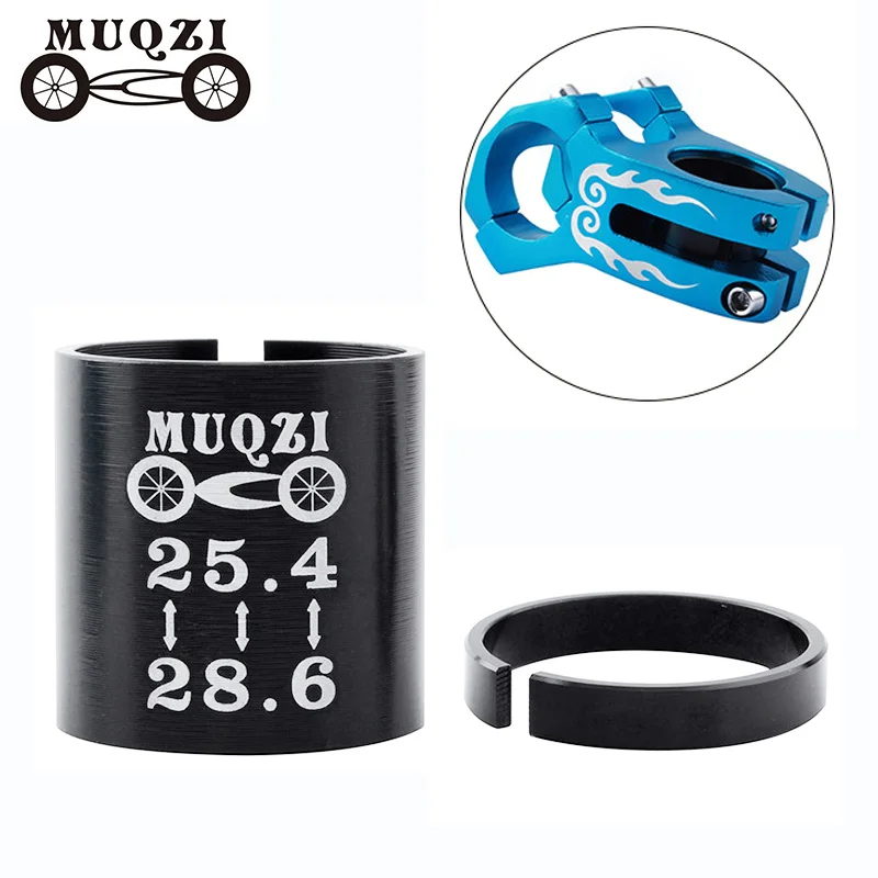 MUQZI Bike 25.4 To 28.6mm 28.6 To 31.8mm Fork Shim Bicycle Stem Conversion Sleeve Aluminum Alloy Fork Adapter Ring