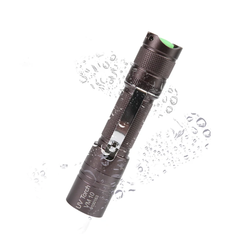 

Free Shipping YUSHI VM10 Handheld Industrial Waterproof LED 365nm NDT UV Flashlight