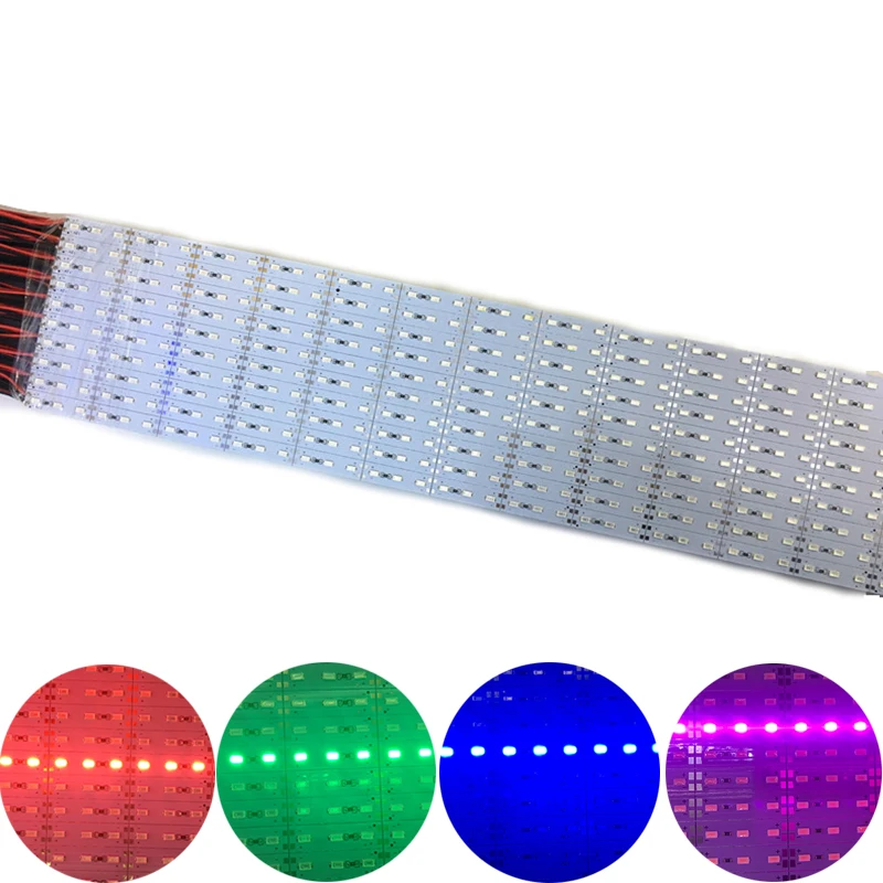 DC 12 V 24 V LED Hard Bar Lights SMD 5730 50cm 36LEDs Aluminum Showcase Strip Light WHITE/WARM WHITE/ RED/GREEN/BLUE