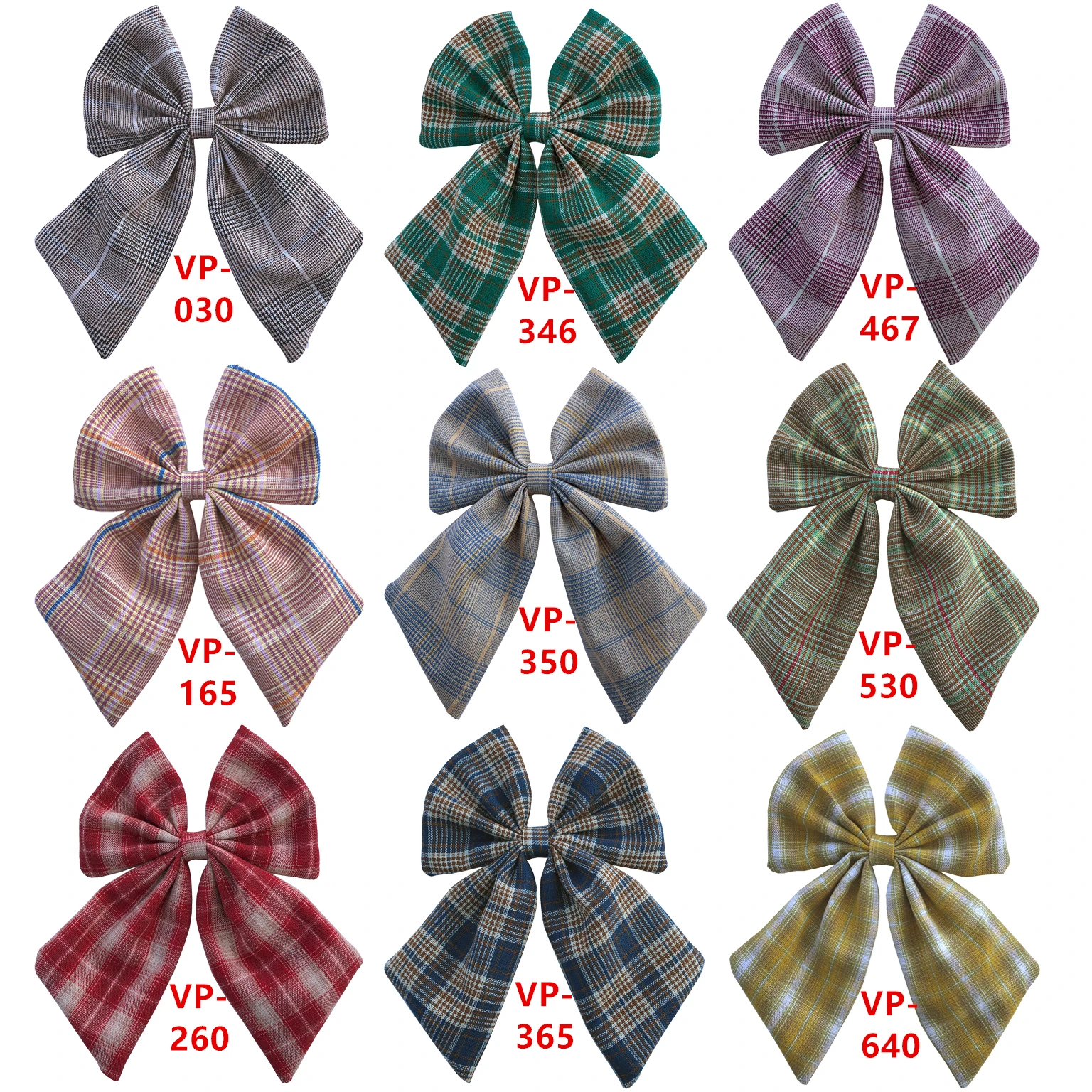 Large Tartan Hair Bows Clips for Baby Girls Teens Preppy Plaid Hair Bow Barrettes Accessories Christmas Gifts