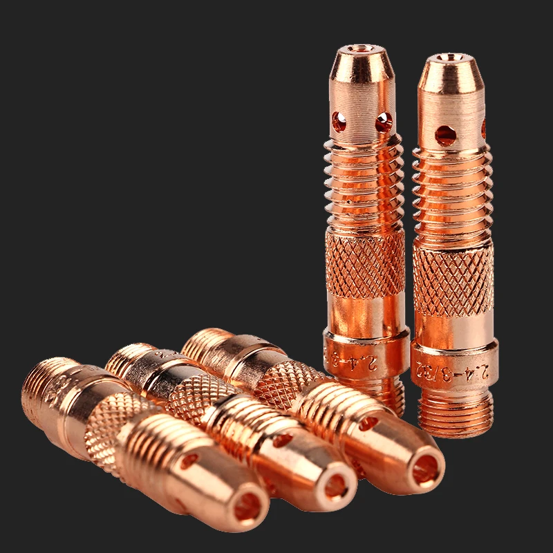 Soplete de soldadura de argón, consumible de electrodo de tungsteno, cuerpo de pinza SR17/18/26, soporte de grafito, WP18, WP17, WP26, 10 piezas