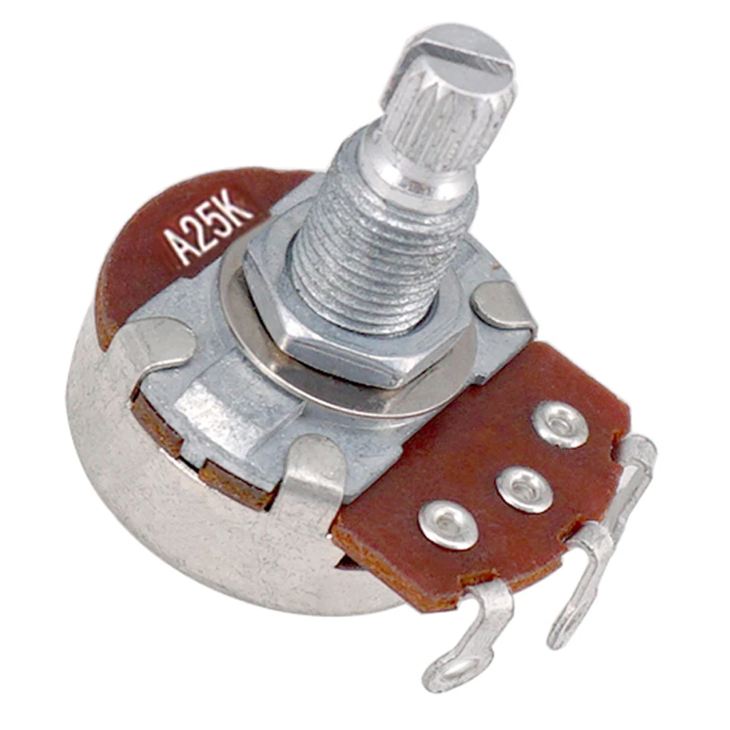 Guitar Potentiometer Audio POTS A25K B25K OHM Tone Volume Replacement for Electric Guitar Pack of 4