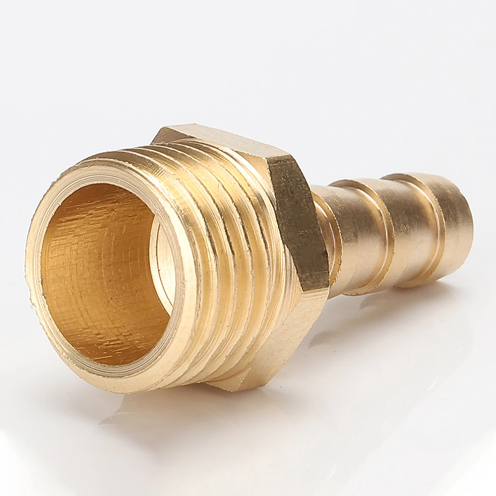 Brass hose connector sleeve 4 6 8 10 12 Pagoda type 1/8” 1/4” 1/2” 3”” BSP male thread copper connector pneumatic connector