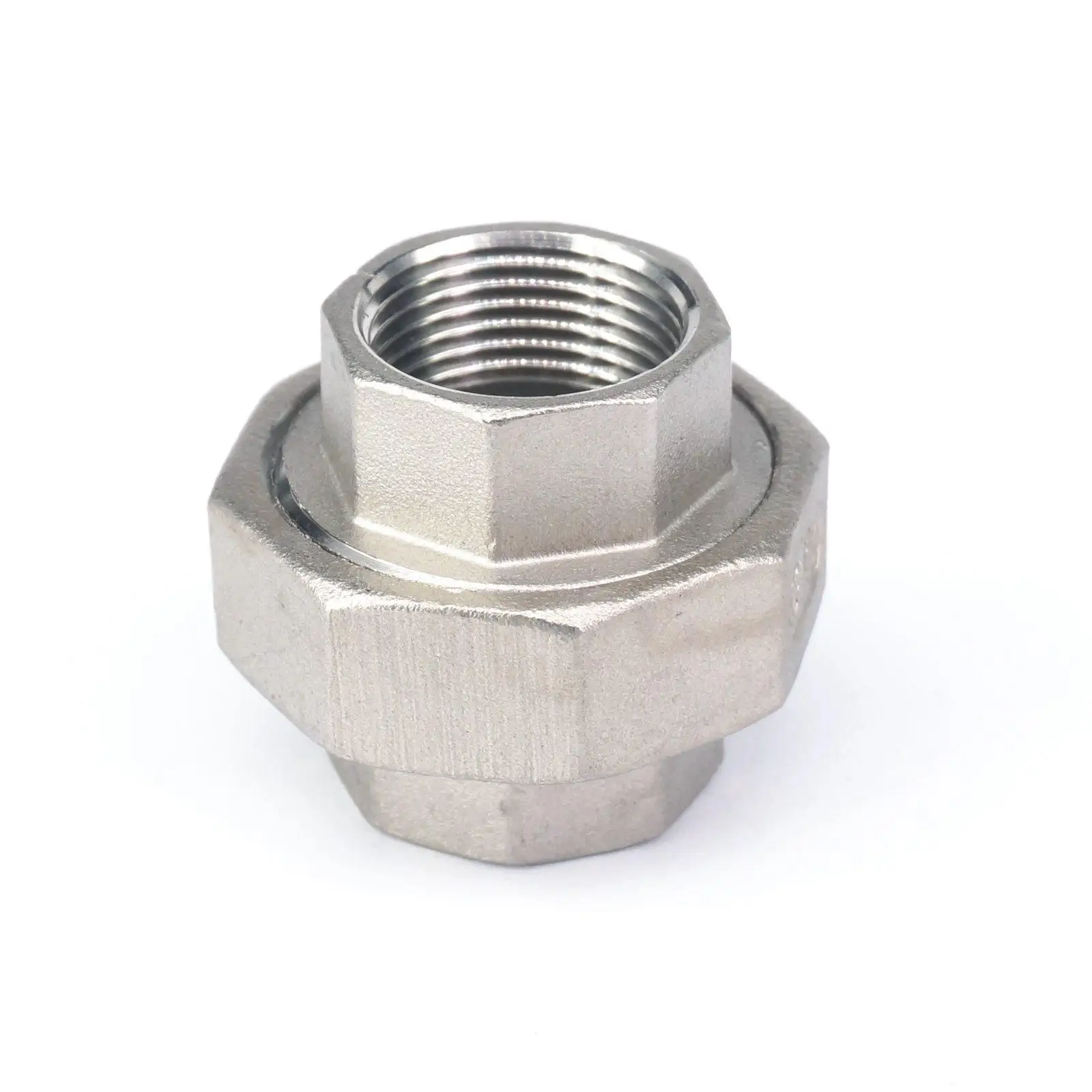 

3/4" BSP Female Thread 304 Stainless Socket Union Set Pipe Fitting Connector 1.6 Mpa