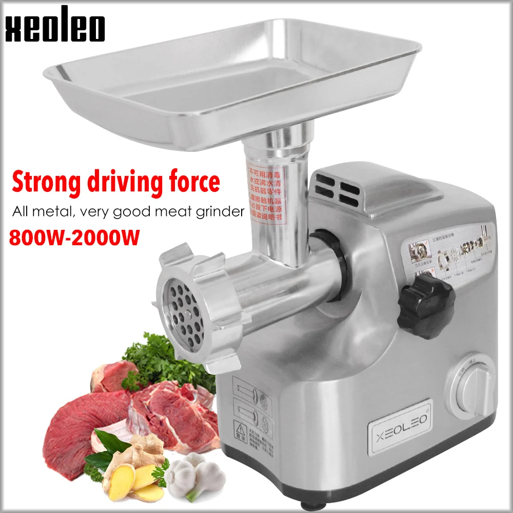 XEOLEO 30KG/H Meat grinder Enema machine Electric Meat cutter Aluminum Meat Shredded machine Mini Sausage Enema maker 110/220V