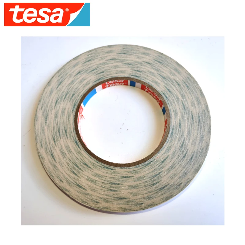 Tesa 68618 0.15mm Thick, Double Sided Translucent Non-woven Tape, High Bond for Foam, Plastic and Metal Surfaces